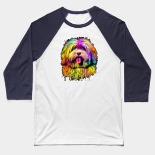 Fluffy Havanese Photo Art Baseball T-Shirt